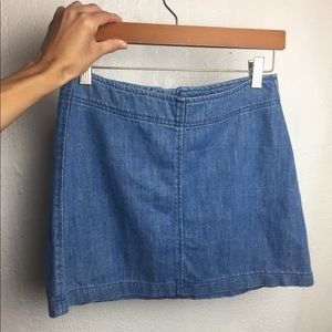 Zara Trafuloc Denim Mini Skirt